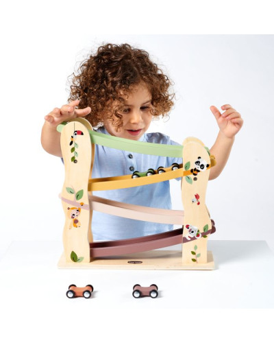 Rampe de course en bois Boho Chic Tiny Love avec 4 voitures