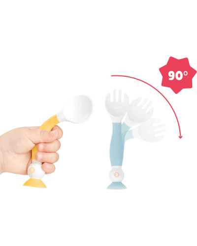 Couverts d’apprentissage flexibles Badabulle