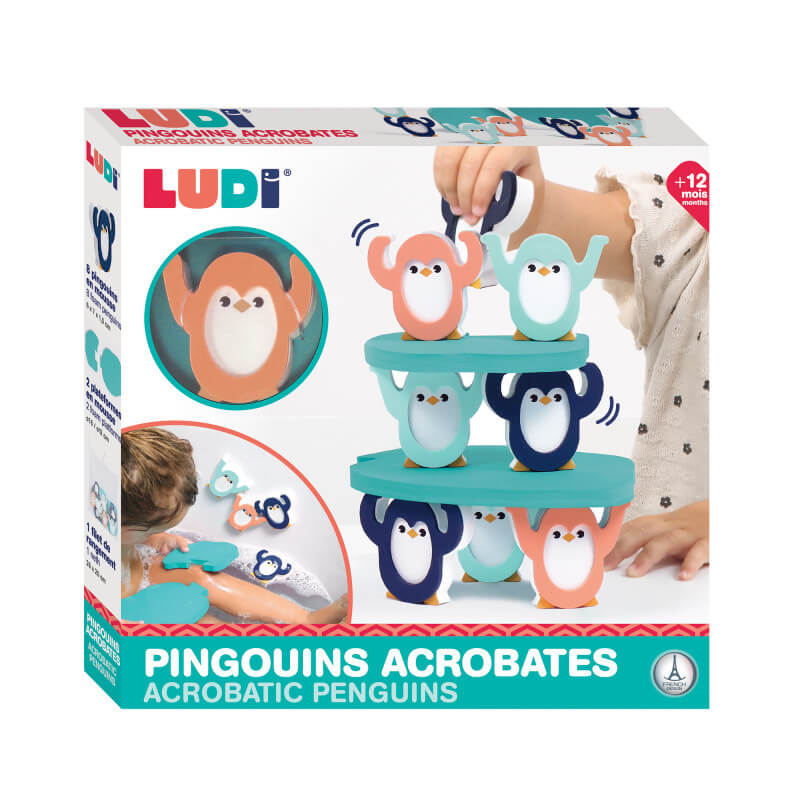 Juego de equilibrio pingüinos acróbatas desde 2 años Ludi Juego de equilibrio pingüinos acróbatas desde 2 años Ludi