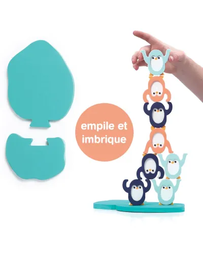 Juego de equilibrio pingüinos acróbatas desde 2 años Ludi