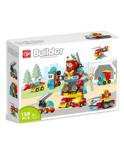 Builder Blocks Robot Transformers - 158 Pièces (À partir de 3 ans)