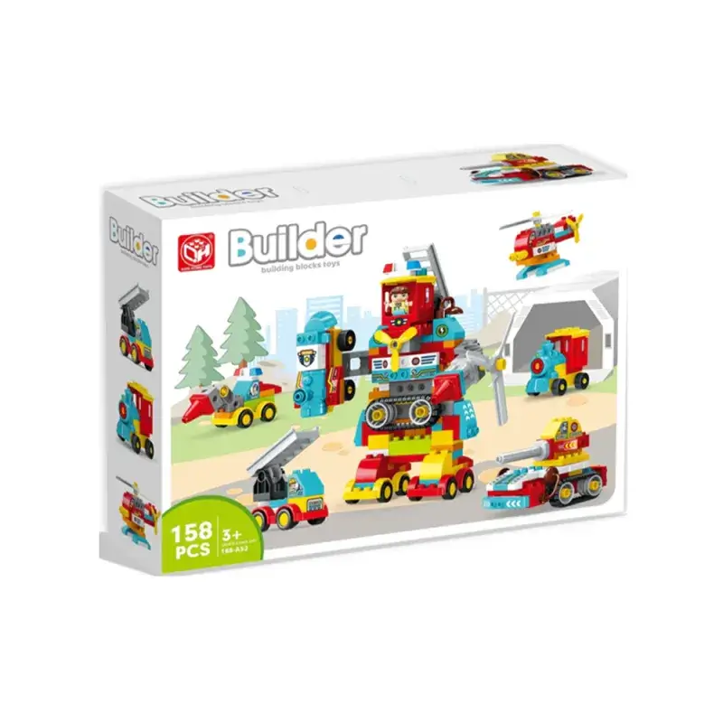 Builder Blocks Robot Transformers - 158 Pièces (À partir de 3 ans)
