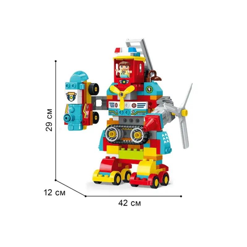 Builder Blocks Robot Transformers - 158 Pièces (À partir de 3 ans)