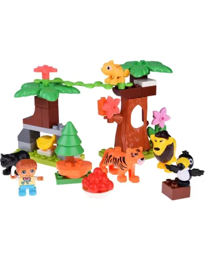 Jungle animals building blocks set 41 pcs