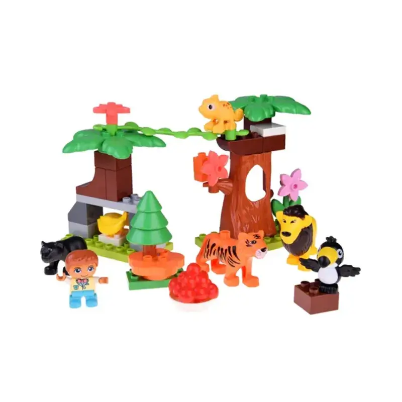 Ensemble de blocks animaux de la jungle 41 pcs