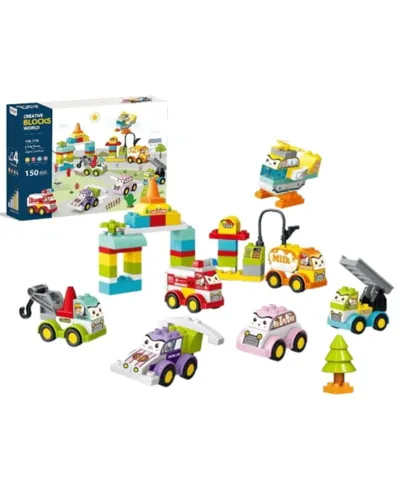 Juego de construcción Creative Blocks Petite ville Little Town 150 piezas