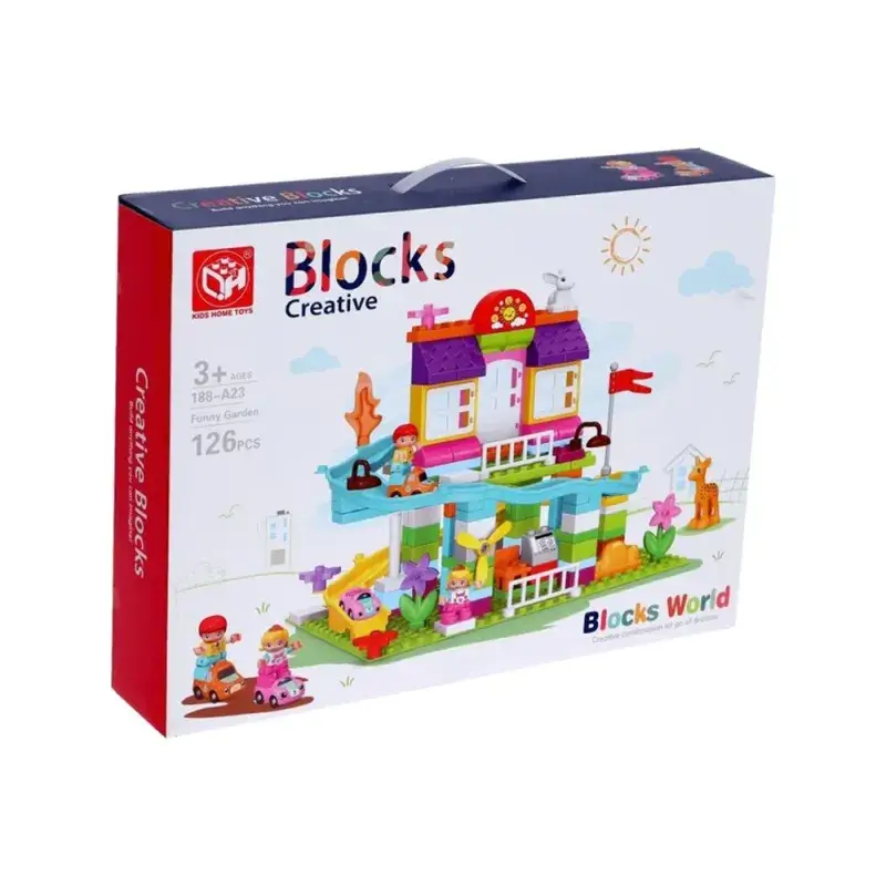 Blocks Creative Jardin Amusant - 126 Pièces (3 ans et plus)