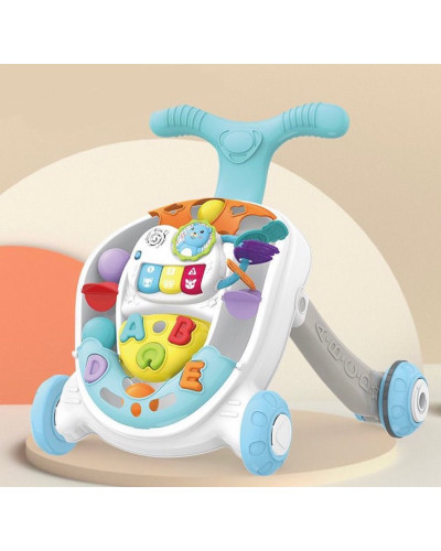 Trotteur musical Rolling Ball pour bébé bleu Kids Melody