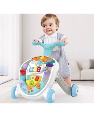 Trotteur musical Rolling Ball pour bébé bleu Kids Melody