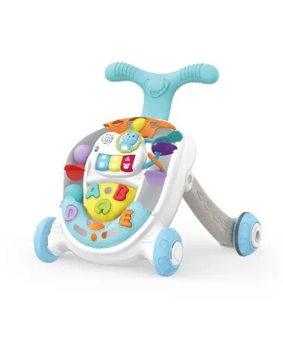 Trotteur musical Rolling Ball pour bébé bleu Kids Melody