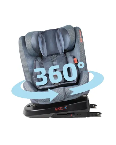 Silla de coche giratoria ISOFIX Cosmic Blue grupo 0/1/2/3 Heyner