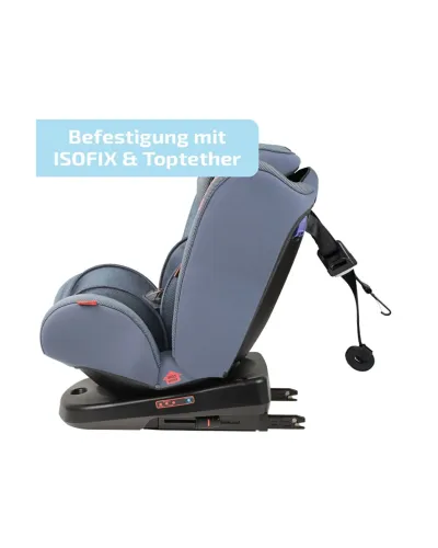 Silla de coche giratoria ISOFIX Cosmic Blue grupo 0/1/2/3 Heyner
