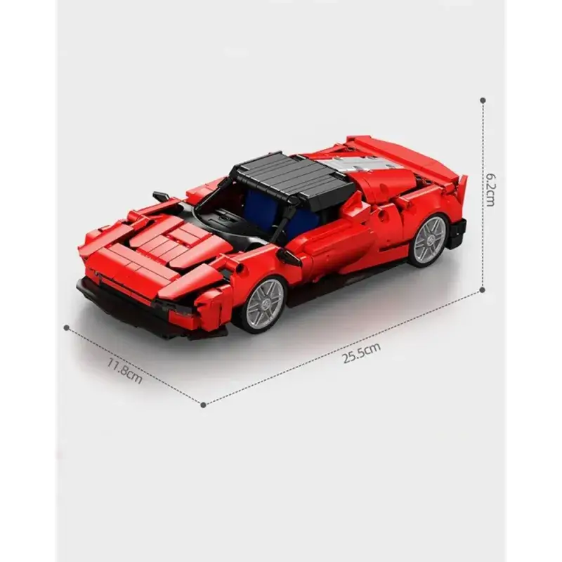 Set de construction TECHNIAUE grand modèle voiture rouge