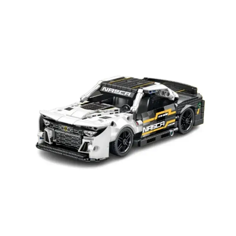 Blocs de Construction Voiture de Course TECHNIAUE GM voiture blanche et noire
