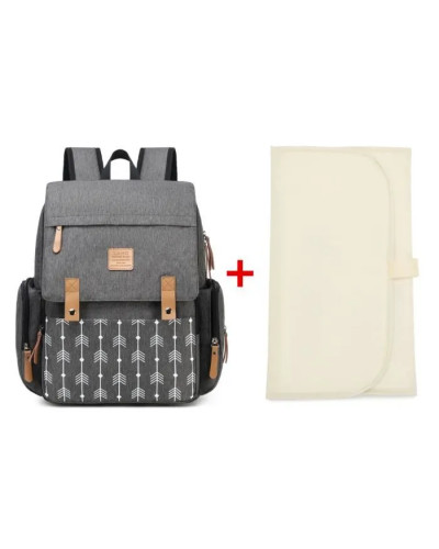 Sac à langer de maternité Land Arrow coloris gris