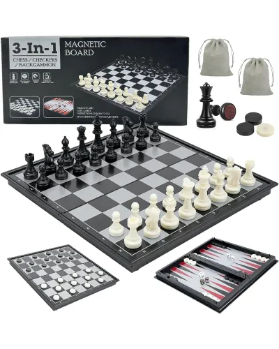 Jeu d’échecs magnétique 3 en 1 dès 6 ans