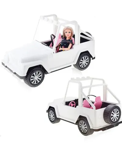 Doll with 4x4 jeep white Defa Lucy