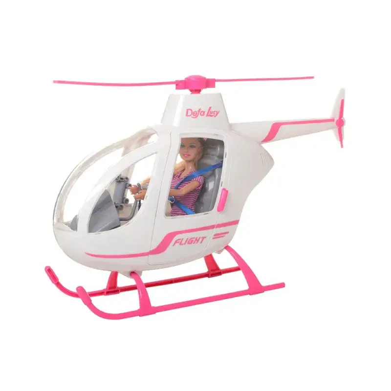 Muñeca con helicóptero blanco Defa Lucy Muñeca con helicóptero blanco Defa Lucy