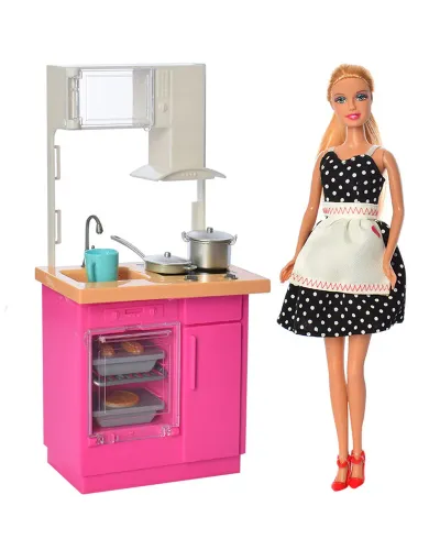 Chef doll with accessories 3 years and up Defa Lucy