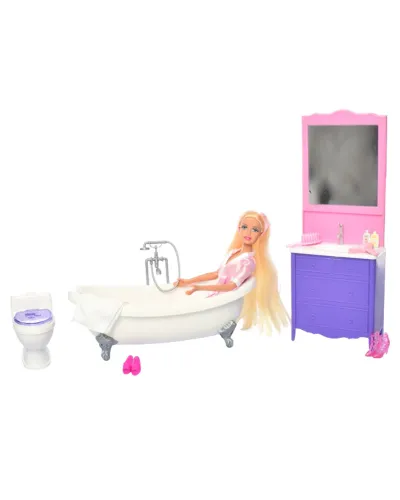 Doll with bathroom 3 years and up Defa Lucy