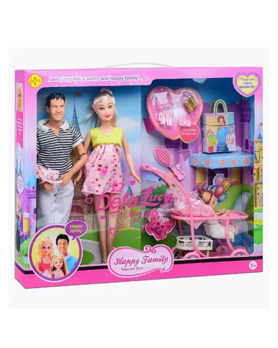 Happy Family doll set from 3 years Defa Lucy