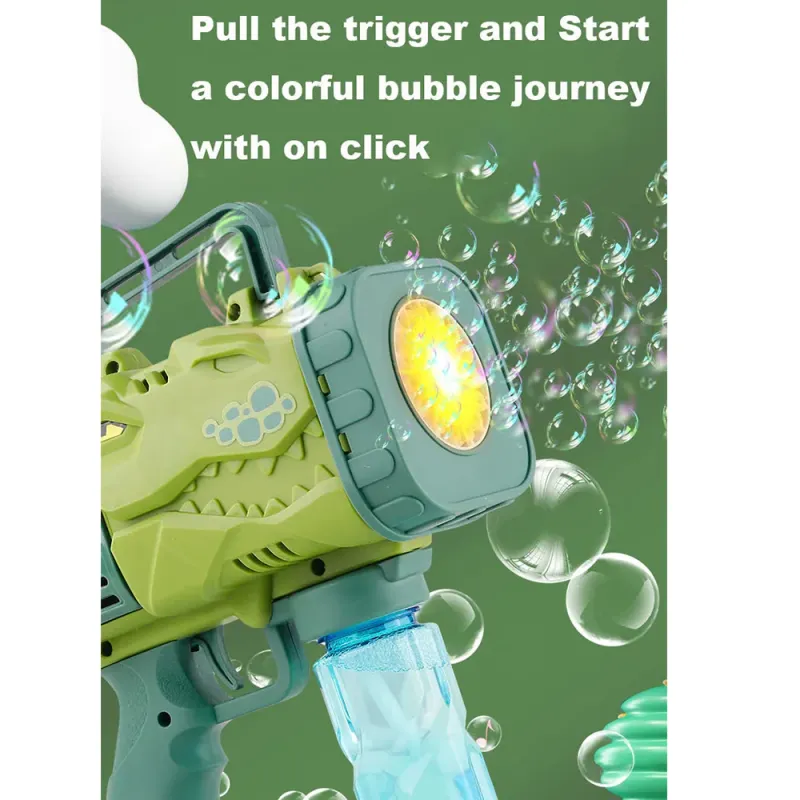 Pistolet à Bulles électrique Bazooka - Dinosaure
