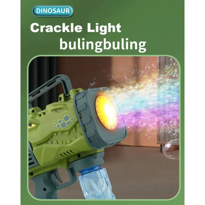 Pistolet à Bulles électrique Bazooka - Dinosaure