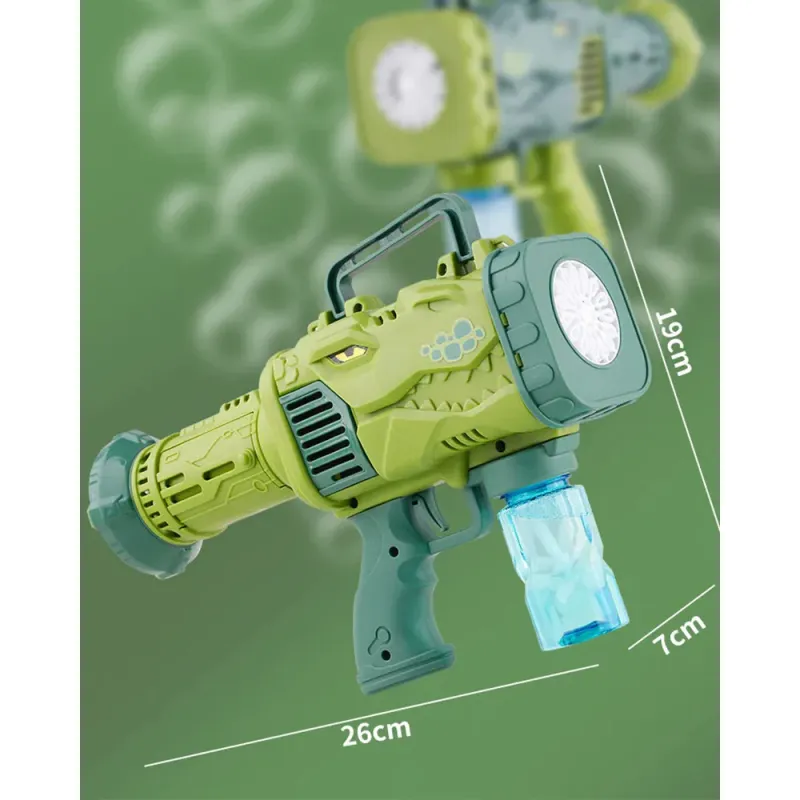 Pistolet à Bulles électrique Bazooka - Dinosaure