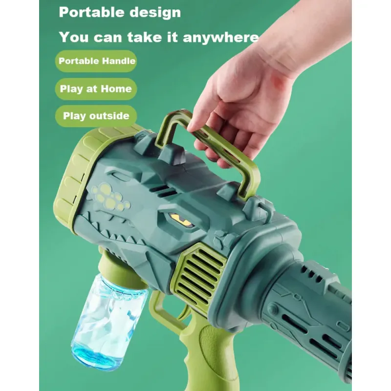 Pistolet à Bulles électrique Bazooka - Dinosaure