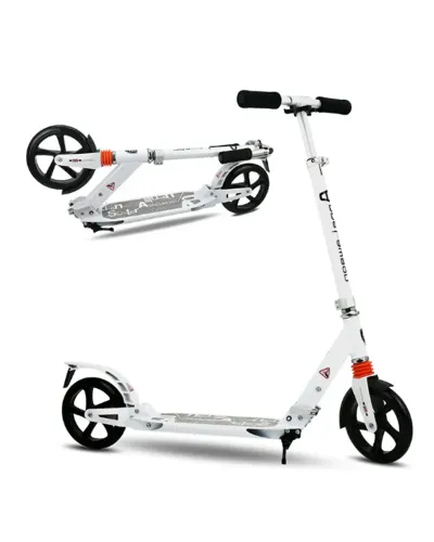 Large kick scooter white from 14 years Urban Scooter