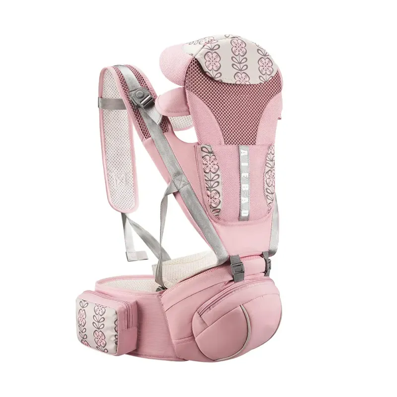 Porte bébé naissance à 15kg rose Aiebao