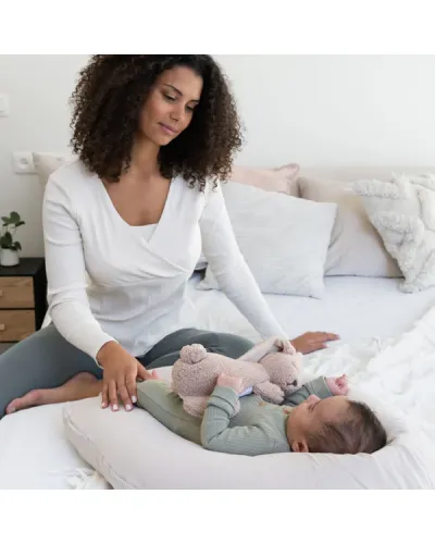 Coussin d’allaitement et maternité Comfy Big Tetra Almond Doomoo