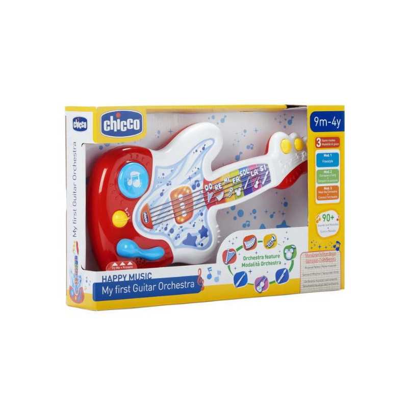 Ma première guitare Orchestre Chicco, guitare musicale pour bébé dès 9 mois Ma première guitare Orchestre Chicco, guitare musicale pour bébé dès 9 mois