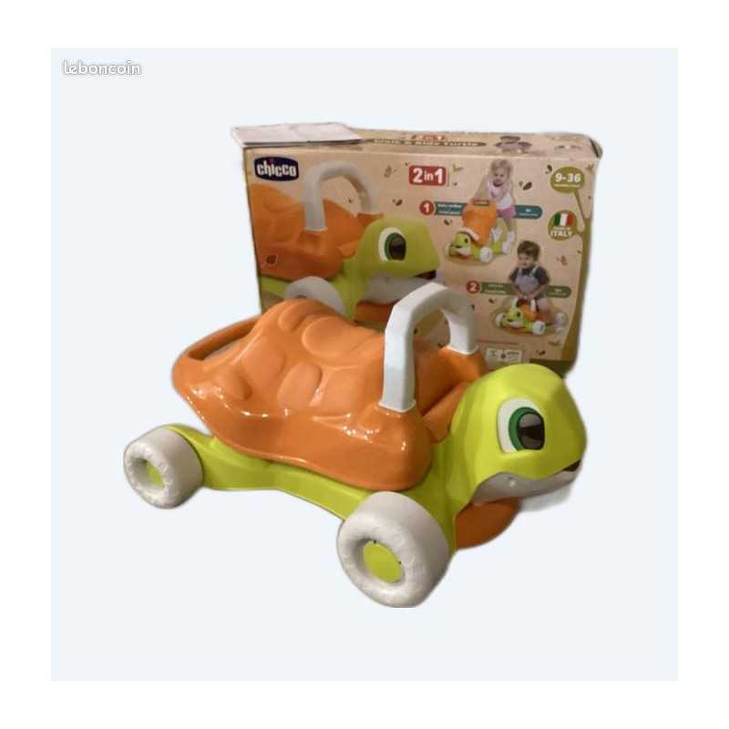 Tortue aide à la marche 2 en 1 Walk & Ride ECO+ Chicco en plastique recyclé