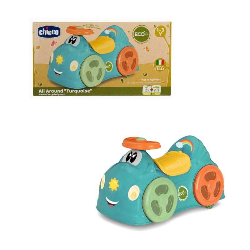 Porteur voiture All Around Eco+ Aqua Green Chicco en plastique recyclé