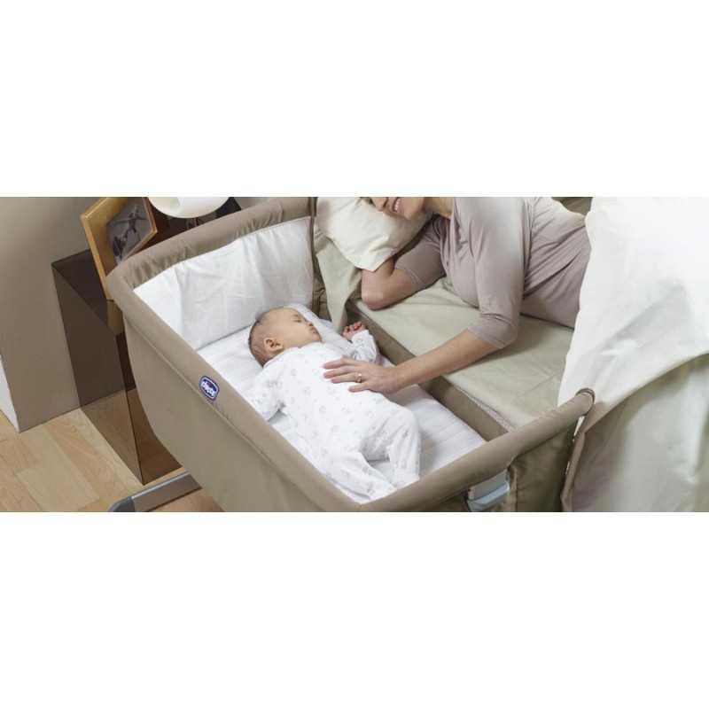 سرير بجانب سرير الوالدين Next2Me Essential Dune Re_Lux Chicco