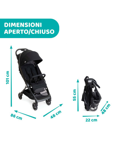 We compact umbrella stroller Black Chicco