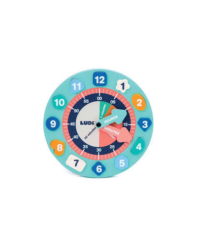 Horloge éducative pour apprendre l’heure Ludi
