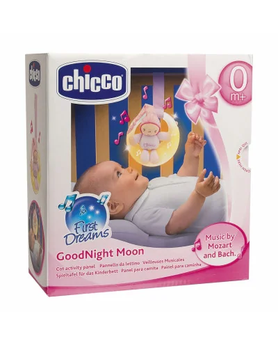 VEILLEUSE CHICCO MUSICALE  PETITE LUNE FIRST DREAMS ROSE 