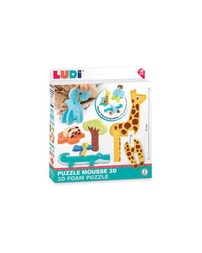 Puzle de espuma 3D desde 10 meses Ludi