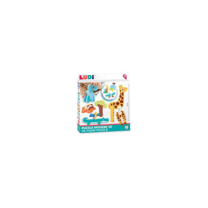 3D foam puzzle from 10 months Ludi