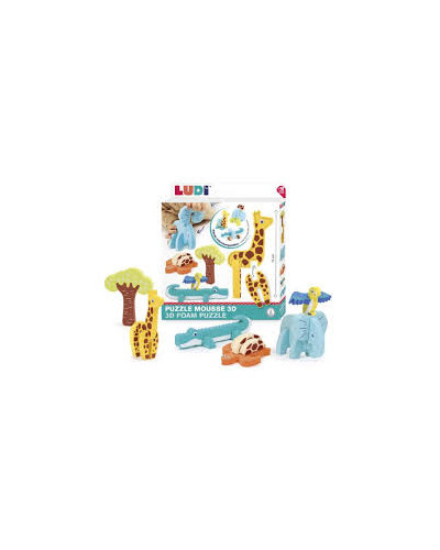 3D foam puzzle from 10 months Ludi