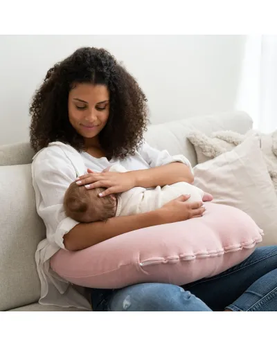 Coussin d’allaitement gonflable Rose Doomoo