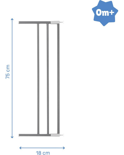 Safe and Lock 18 cm safety gate extension Badabulle
