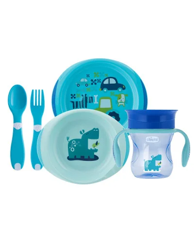 Coffret repas bleu dès 12 mois Chicco