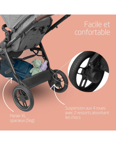 Zelia S Trio 3-in-1 travel system Dark Grey Maxi-Cosi