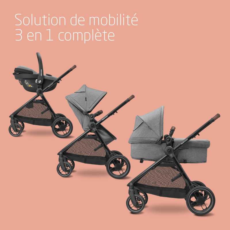 Poussette Premimum Maxi Cosi Zelia Trio Dark Grey | la maison du bebe Poussette Premimum Maxi Cosi Zelia Trio Dark Grey | la maison du bebe