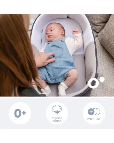 Nest &amp; Go Moses basket Grey Doomoo