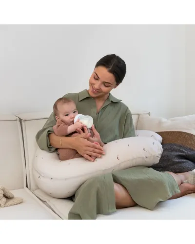 Coussin d'allaitement et de maternité doomoo Buddy mushrooms | la maison du bebe