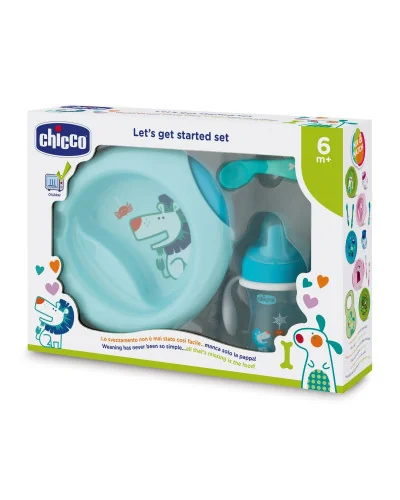 Set de comida azul desde 6 meses Chicco